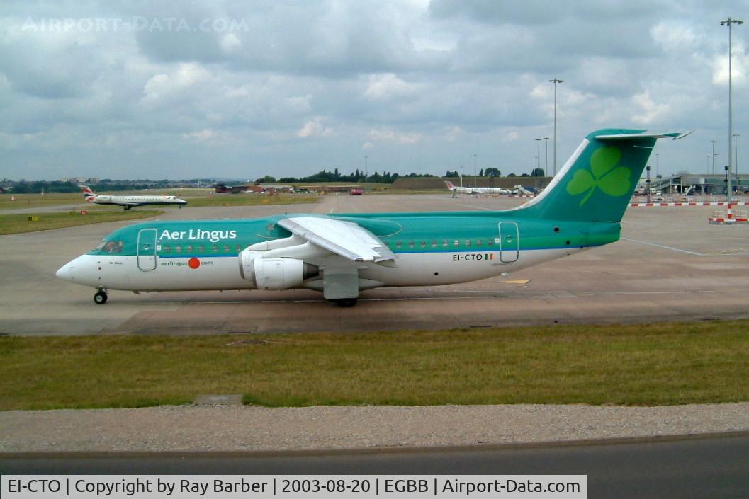 EI-CTO, 1991 British Aerospace BAe.146-300 C/N E3193, British Aerospace BAe 146-300 [E3193] (Aer Lingus) Birmingham International~G 20/08/2003