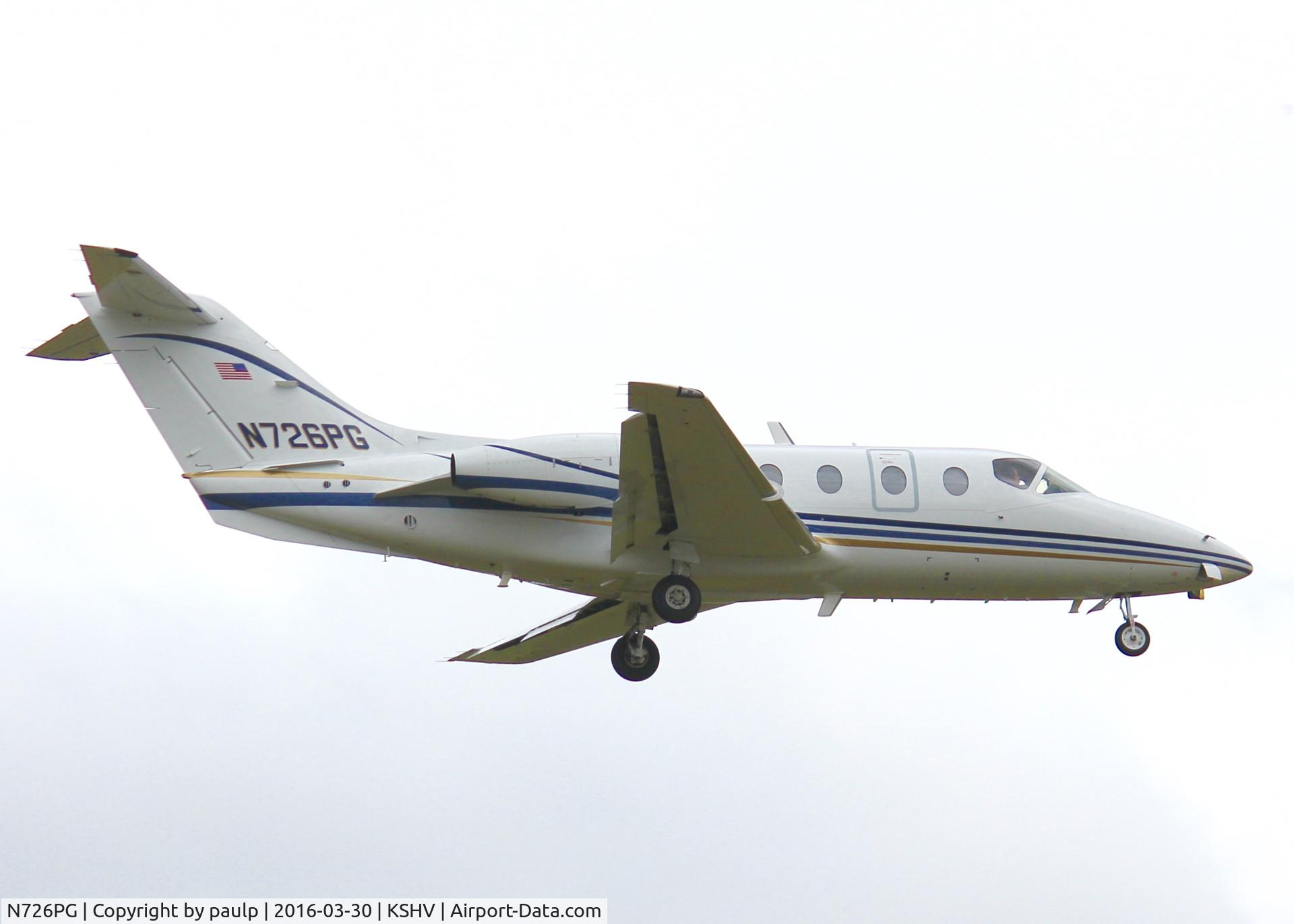 N726PG, Raytheon Aircraft Company 400A C/N RK-337, At Shreveport Regional.