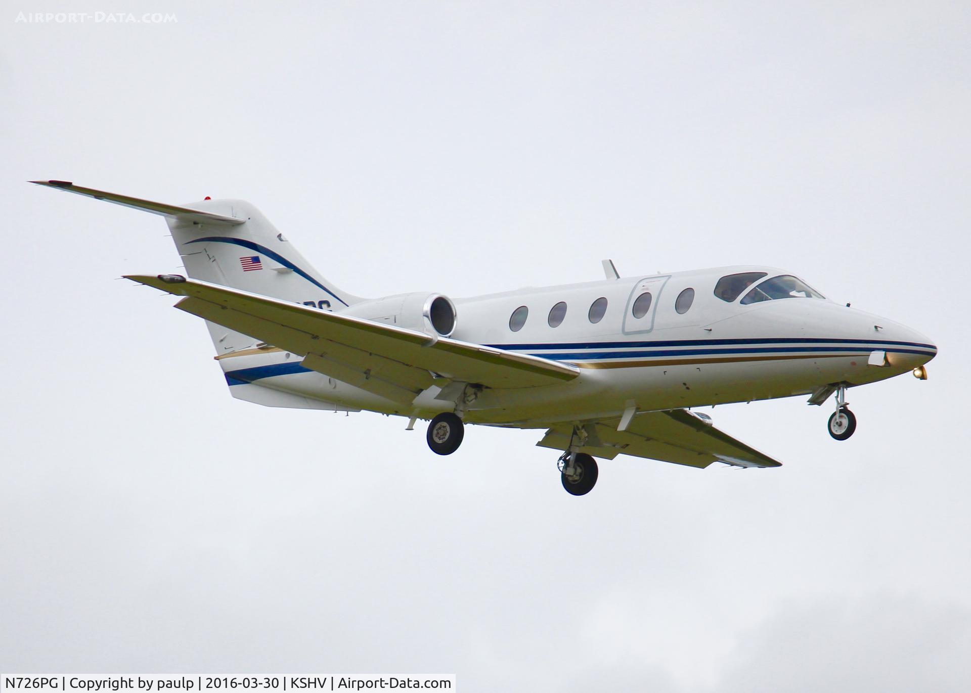 N726PG, Raytheon Aircraft Company 400A C/N RK-337, At Shreveport Regional.