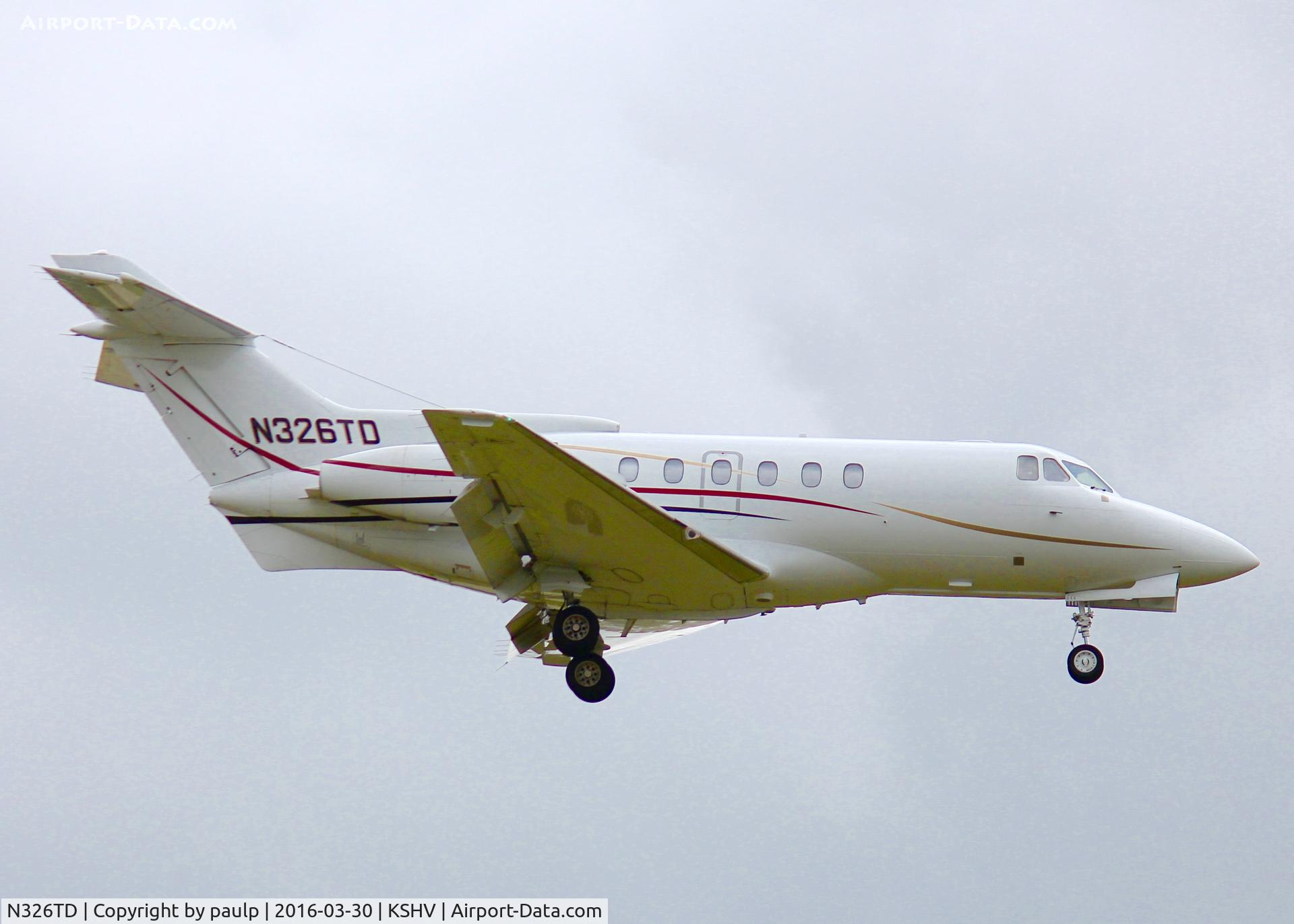 N326TD, 1982 British Aerospace HS.125-700A C/N 257178, At Shreveport Regional.