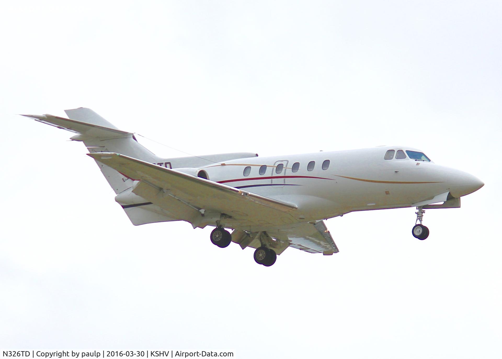N326TD, 1982 British Aerospace HS.125-700A C/N 257178, At Shreveport Regional.