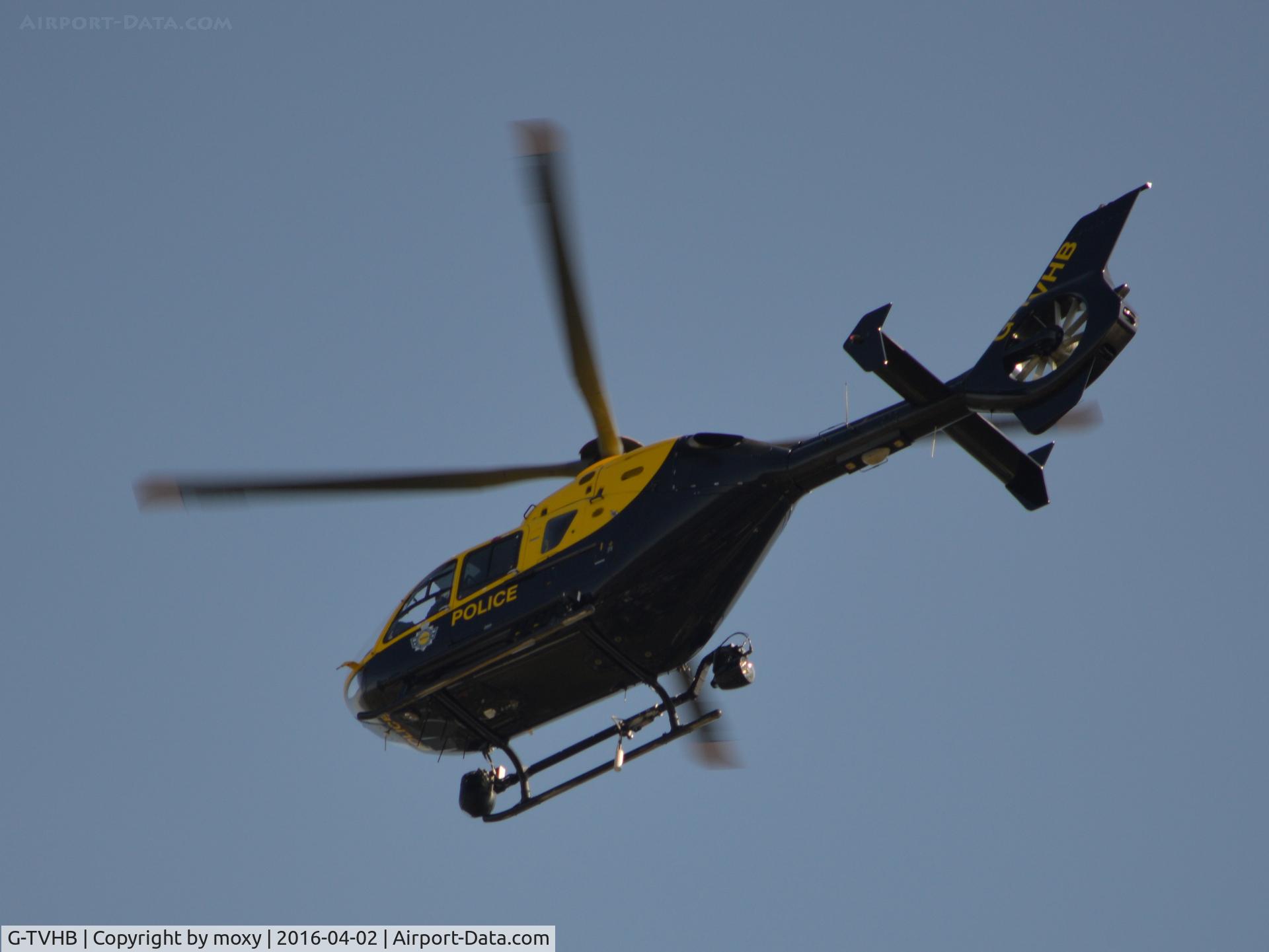 G-TVHB, 2010 Eurocopter EC-135P-2+ C/N 0874, Police Eurocopter EC135 P2+ flying over my house in Old Windsor again!   