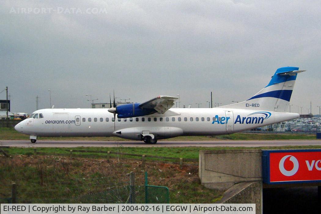 EI-RED, 1993 ATR 72-202 C/N 373, Aerospatiale ATR-72-202 [373] (Aer Arann) Luton~G 16/02/2004