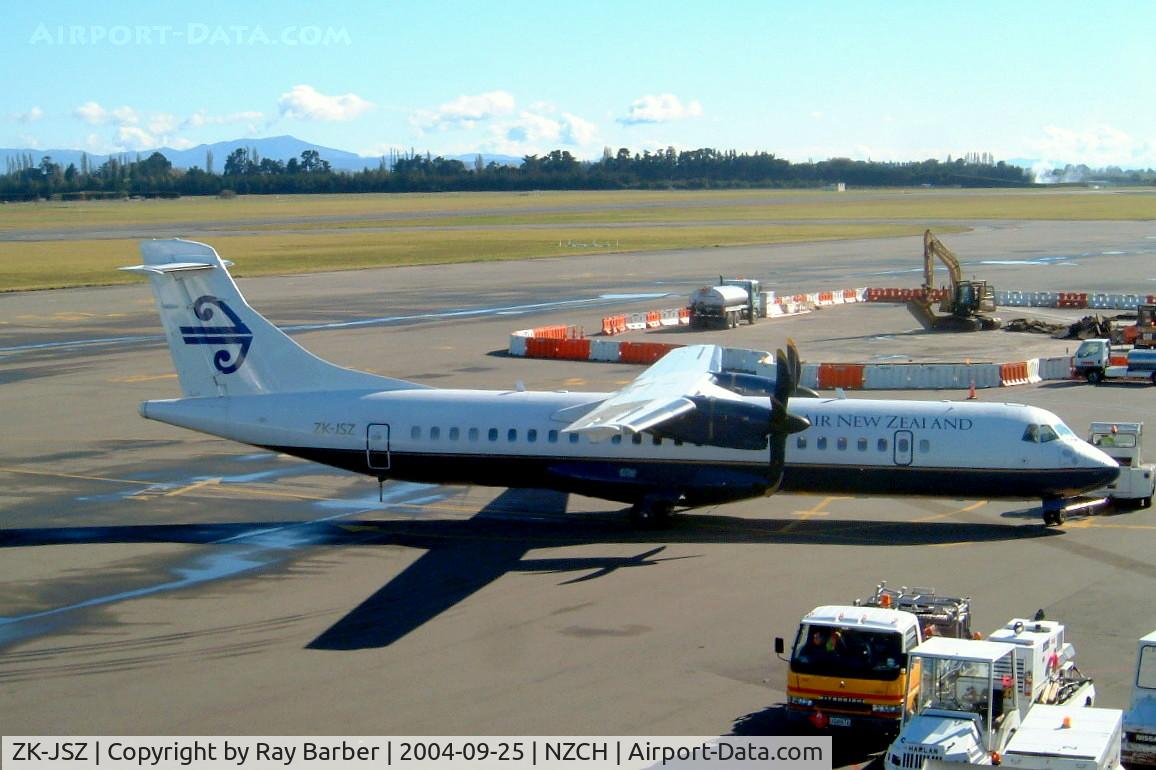 ZK-JSZ, 1993 ATR 72-212 C/N 385, Aerospatiale ATR-72-212 [385] (Air New Zealand) Christchurch-International~ZK 25/09/2004