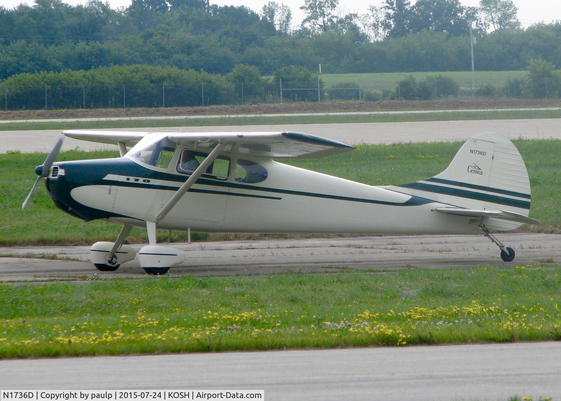 N1736D, 1951 Cessna 170A C/N 20179, At AirVenture.
