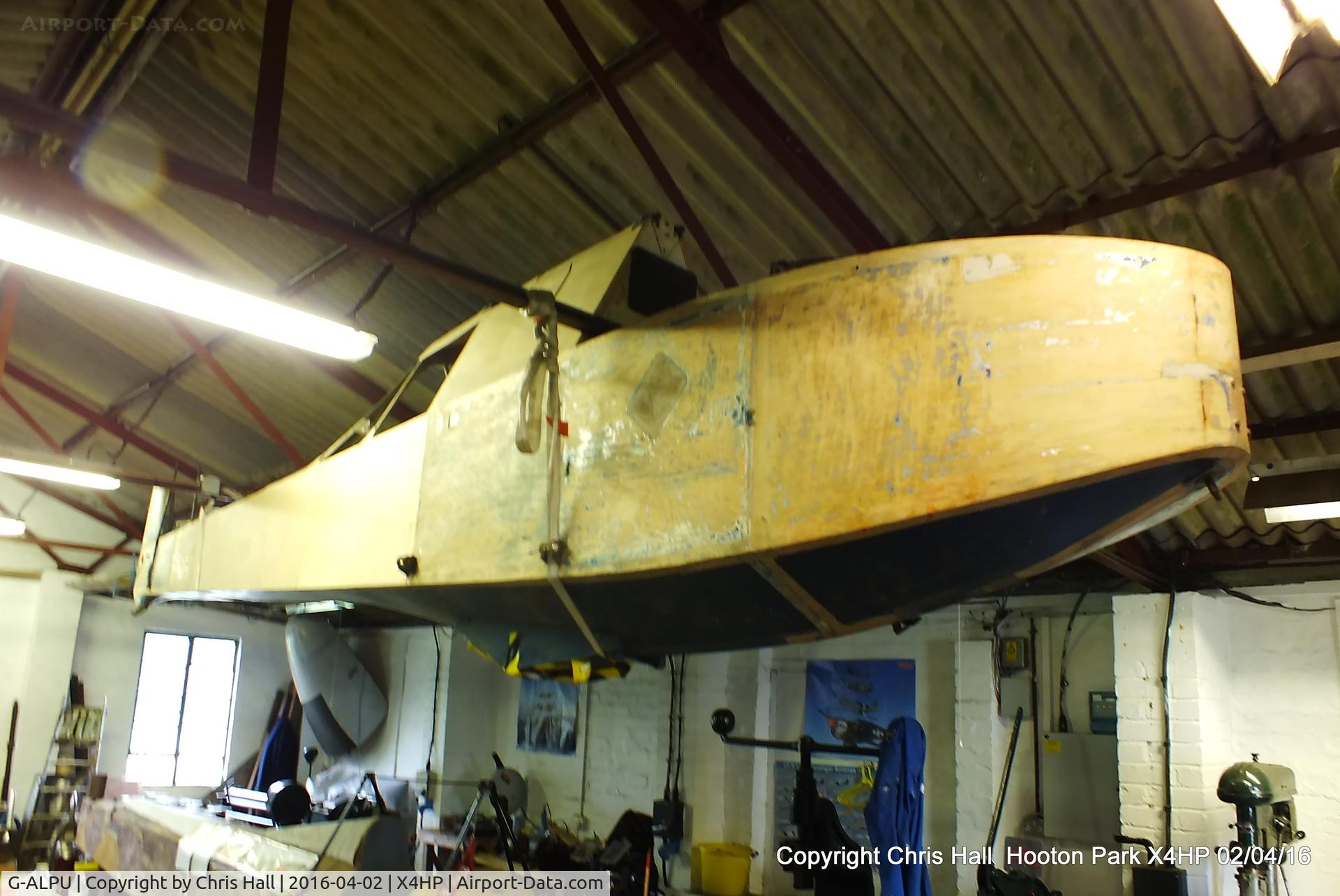 G-ALPU, Slingsby T-7 Kirby Cadet C/N RT12, awaiting restoration & preservation at Hooton Park