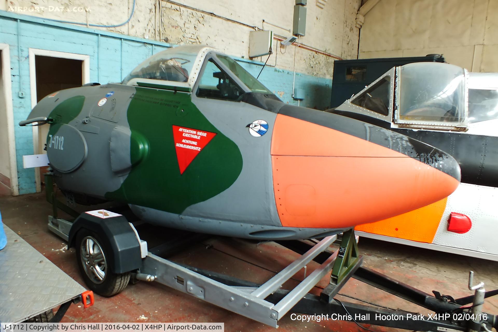 J-1712, De Havilland DH-112 Venom FB.54 C/N 882, stored at Hooton Park