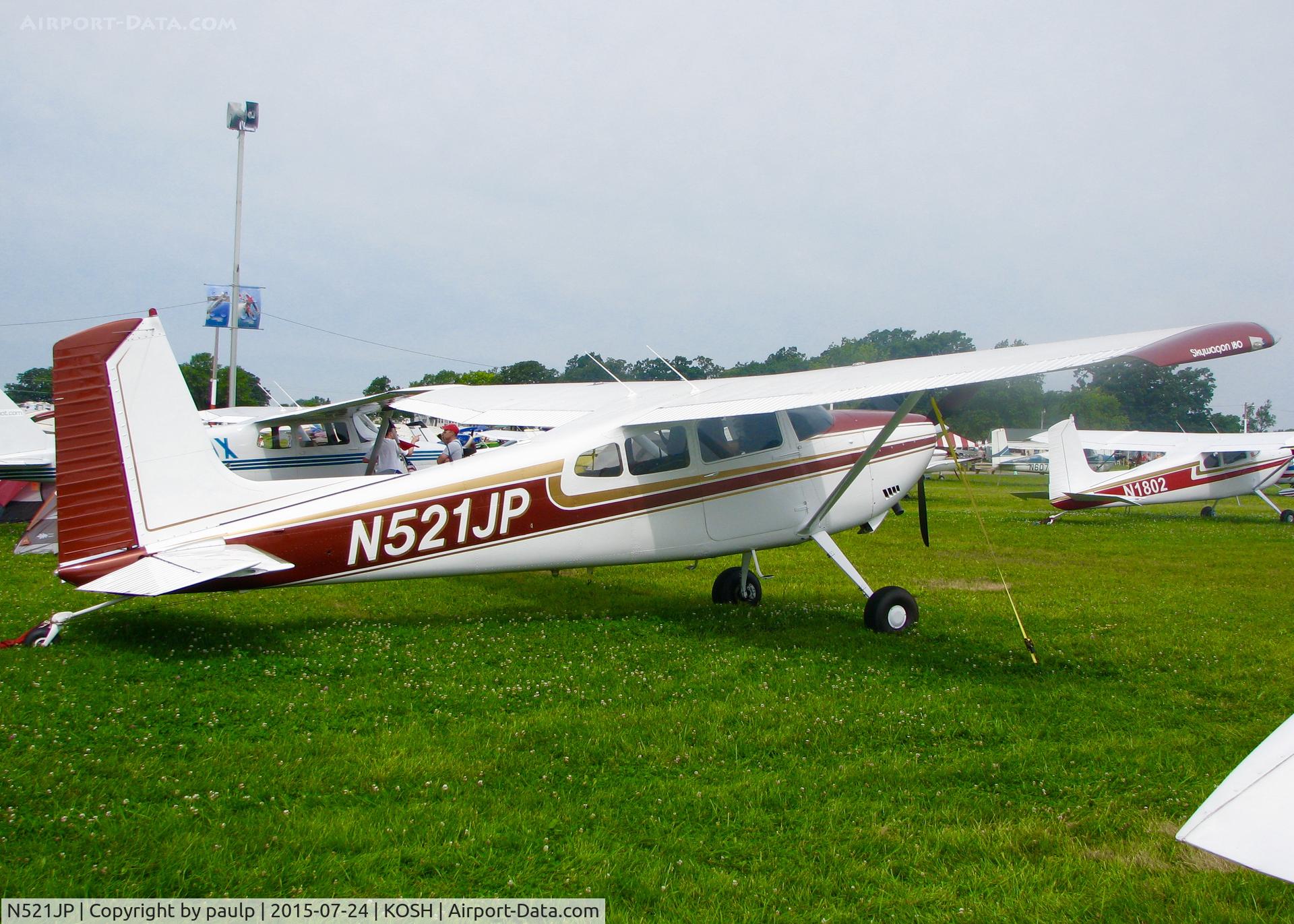N521JP, 1976 Cessna 180J C/N 18052762, At AirVenture.