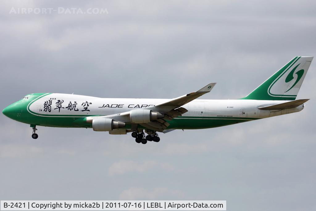 B-2421, 2007 Boeing 747-4EVF/ER/SCD C/N 35169, Landing