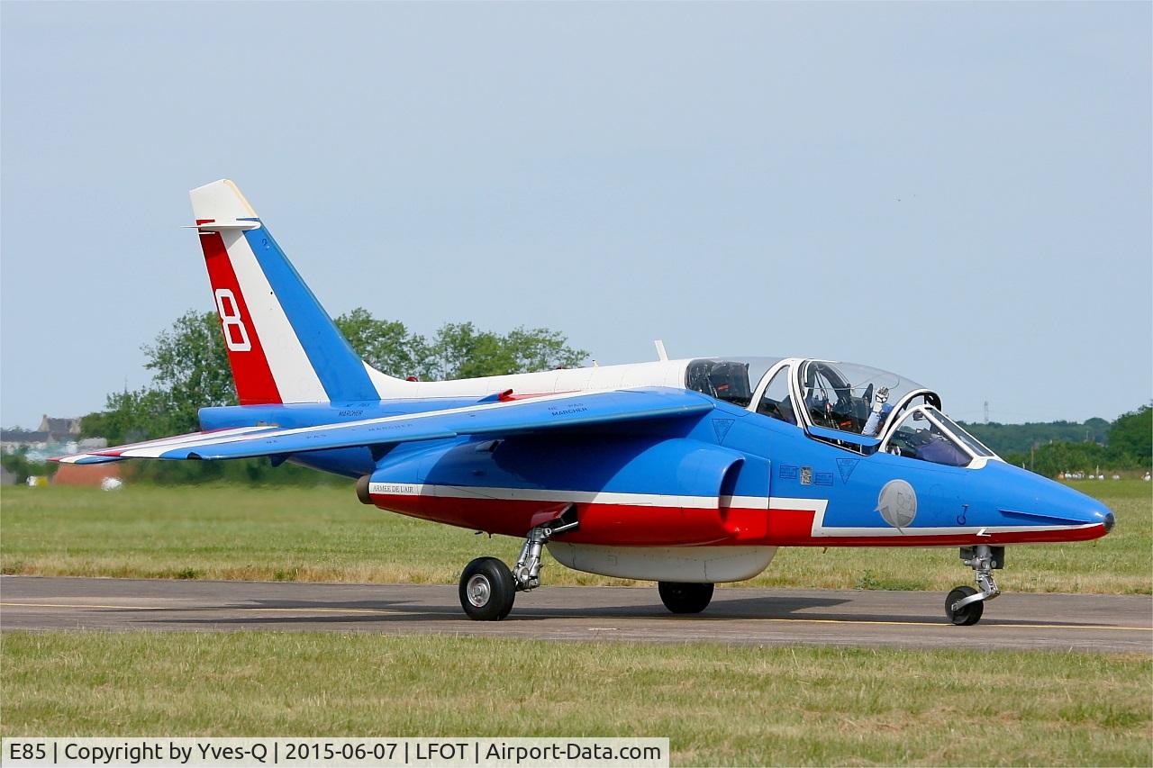 E85, Dassault-Dornier Alpha Jet E C/N E85, Dassault-Dornier Alpha Jet E (F-UGFF), Athos 08 of Patrouille de France 2015, Tours-St Symphorien Air Base 705 (LFOT-TUF) Open day 2015