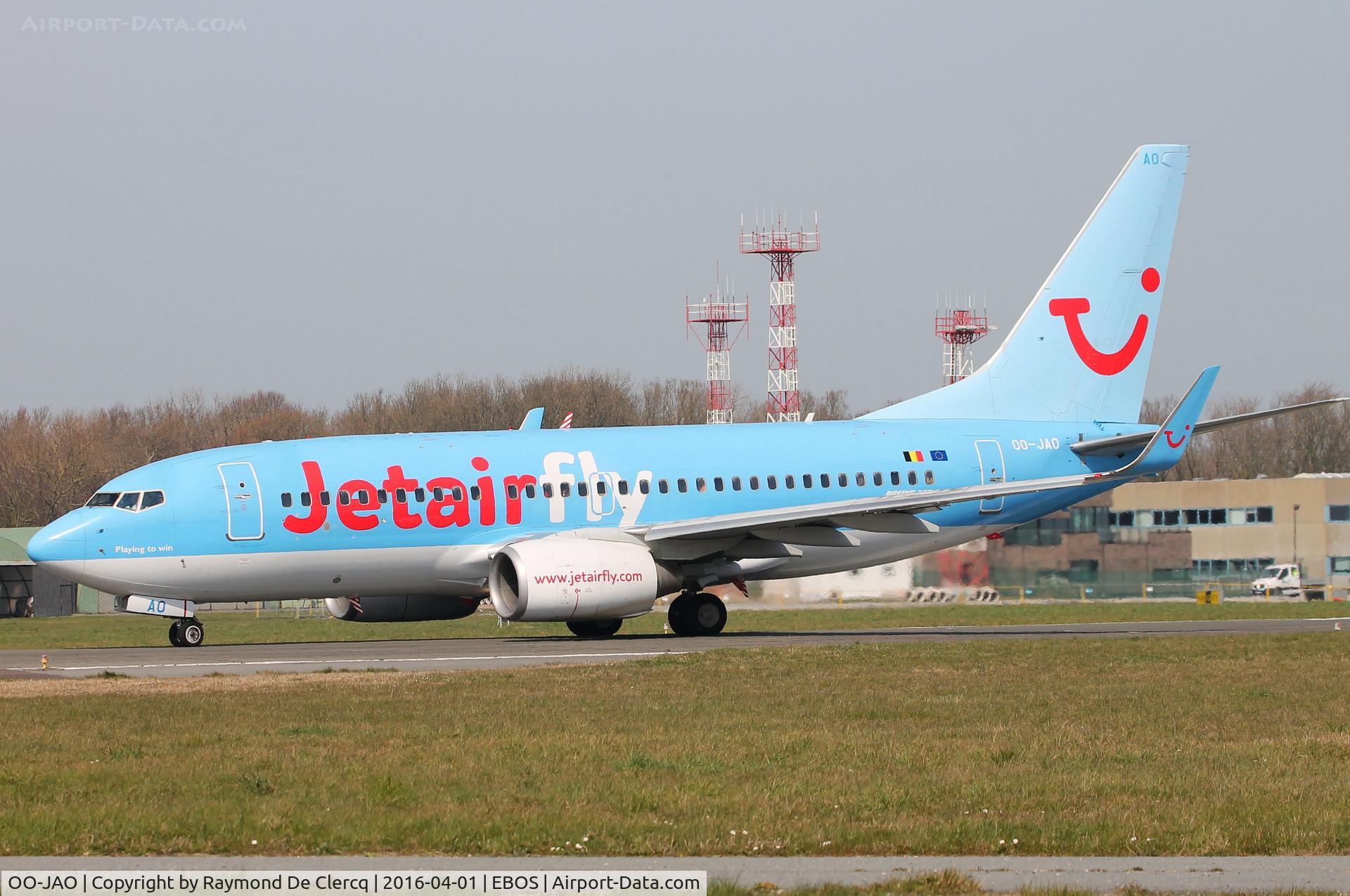 OO-JAO, 2008 Boeing 737-7K5 C/N 35141, Taxiing.