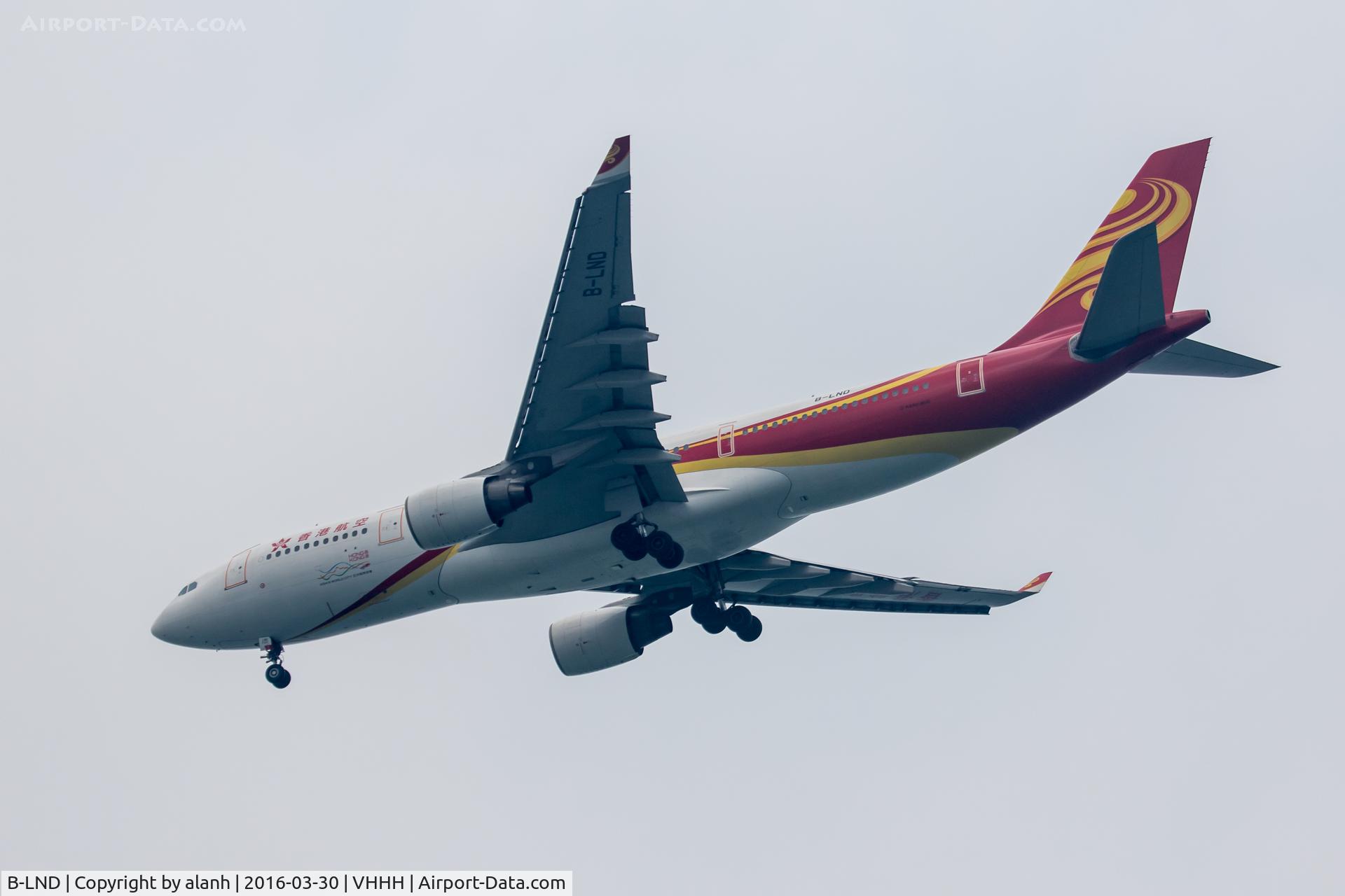 B-LND, 2010 Airbus A330-223 C/N 1042, On finals for Hong Kong, inbound from Beijing Capital Int'l
