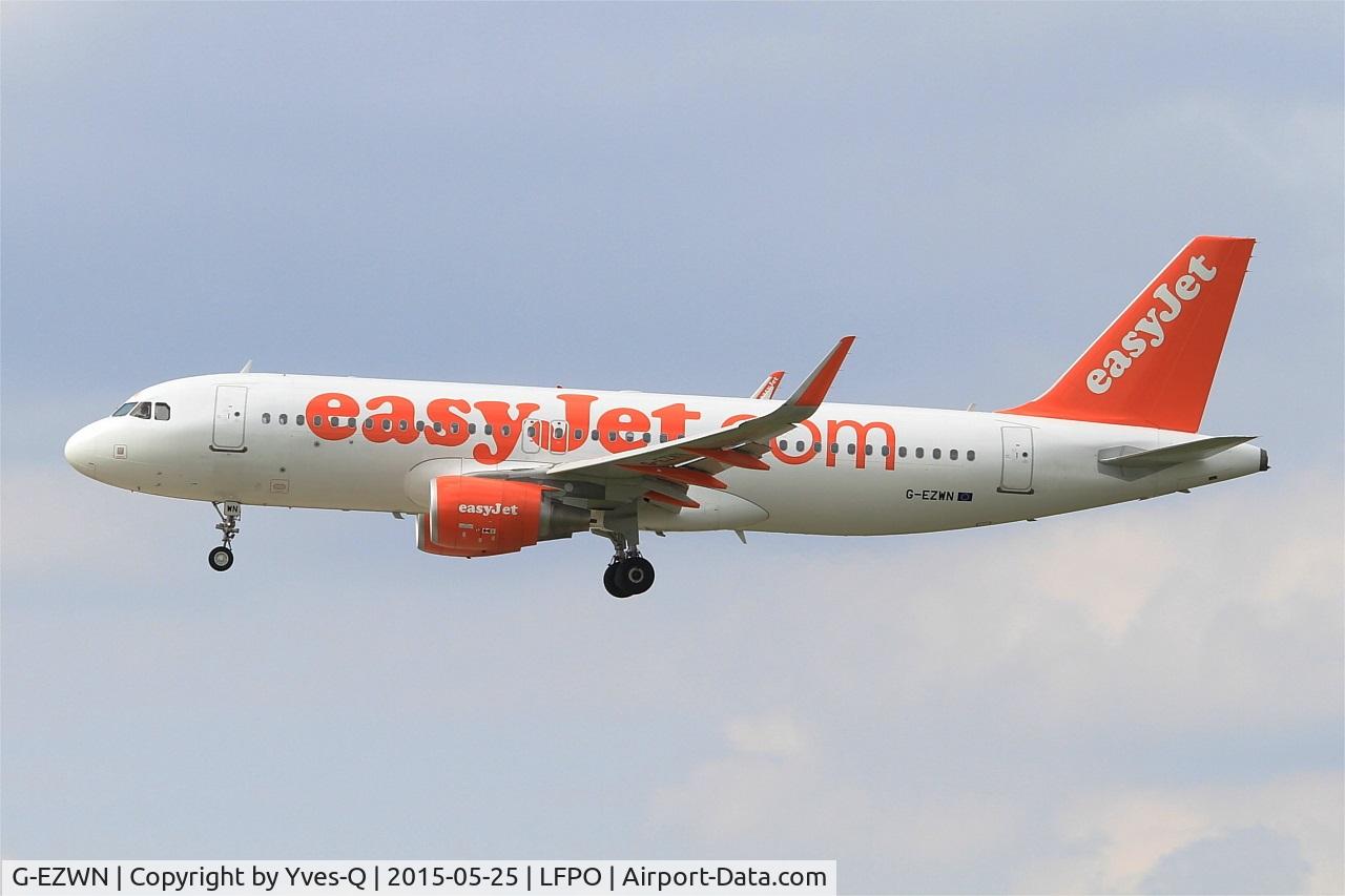 G-EZWN, 2013 Airbus A320-214 C/N 5757, Airbus A320-214, Short approach Rwy 26, Paris-Orly Airport (LFPO-ORY)