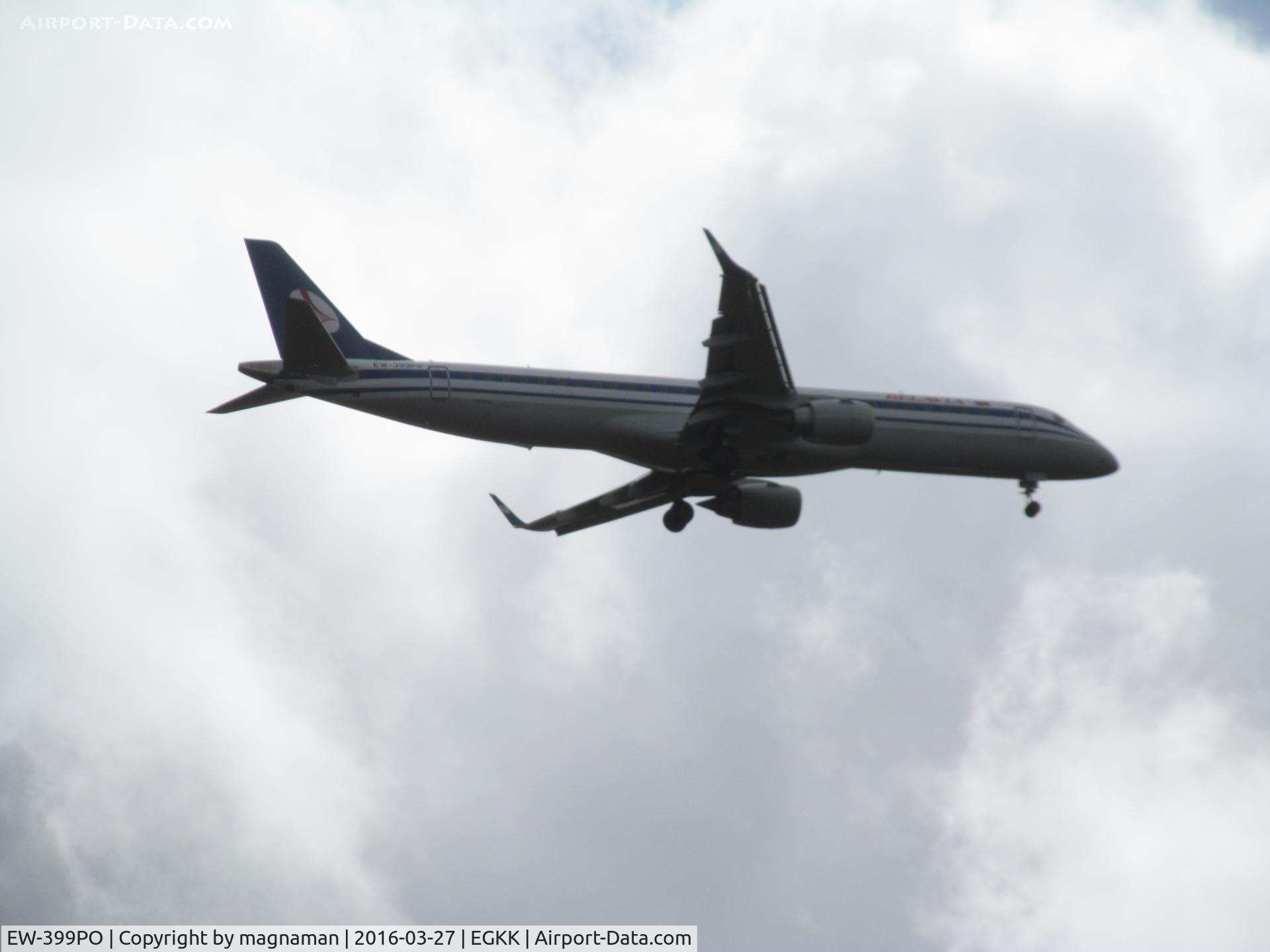 EW-399PO, 2014 Embraer 195LR (ERJ-190-200LR) C/N 19000667, My first EW- landing at LGW