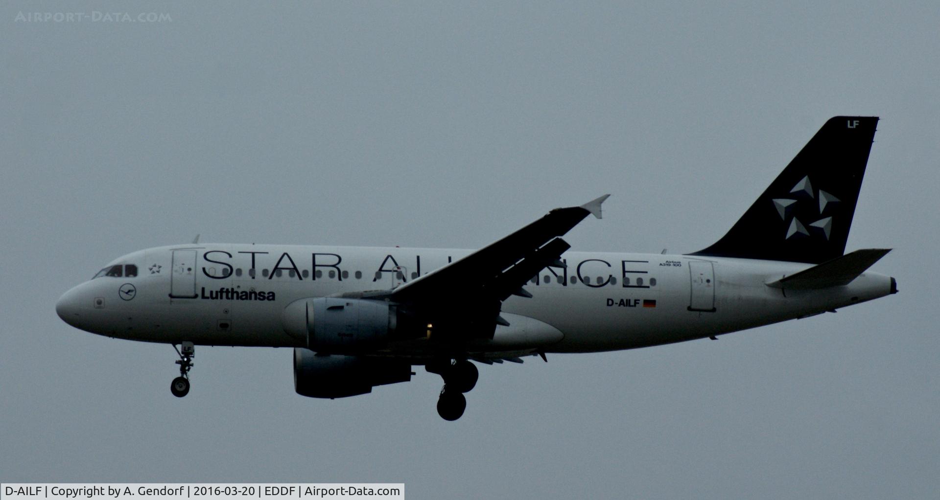 D-AILF, 1996 Airbus A319-114 C/N 636, Lufthansa (Star Alliance cs.), seen here on finals at Frankfurt Rhein/Main(EDDF)