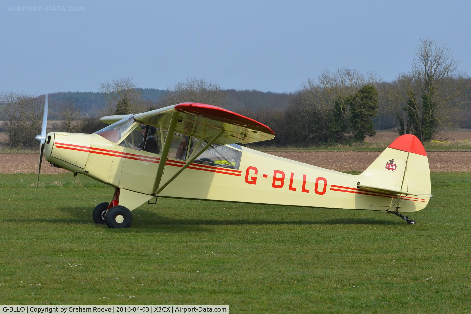 G-BLLO, 1953 Piper L-18C Super Cub (PA-18-95) C/N 18-3099, About to depart from Northrepps.