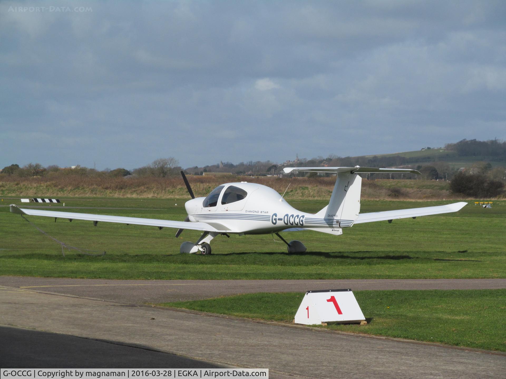 G-OCCG, 2006 Diamond DA-40D Diamond Star C/N D4.230, at sunny shoreham