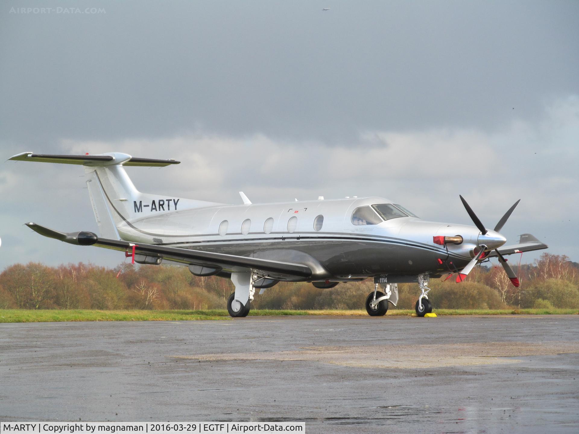 M-ARTY, 2009 Pilatus PC-12/47E C/N 1114, at fairoaks