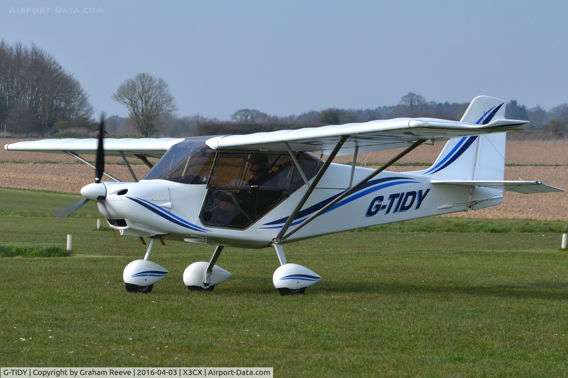 G-TIDY, Bestoff Skyranger Nynja C/N BMAA/HB/623, Just landed at Northrepps.