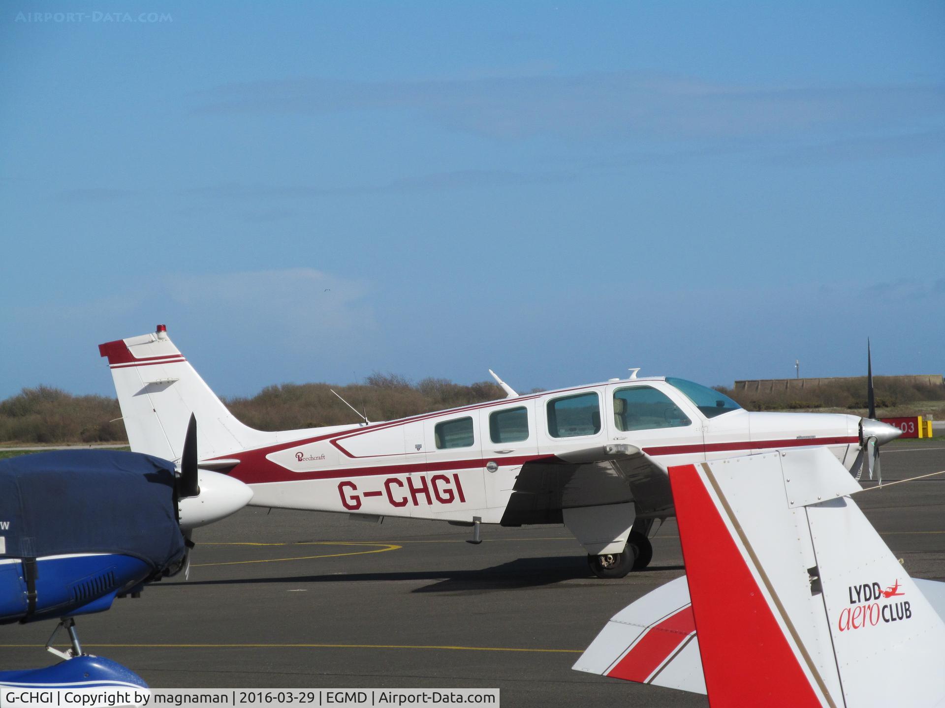 G-CHGI, 1981 Beechcraft A36 Bonanza C/N E-1784, at sunny lydd