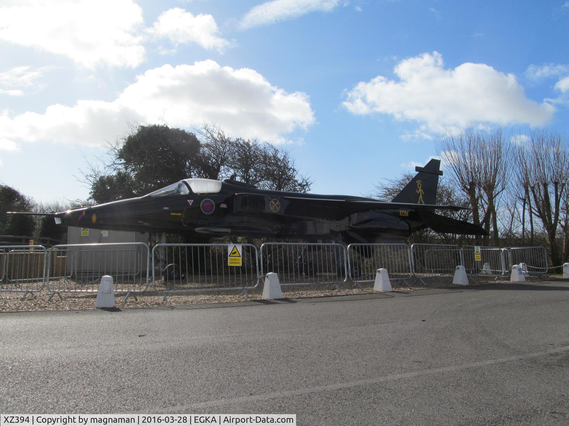 XZ394, 1977 Sepecat Jaguar GR.1A C/N S.159, nice colours - preserved at back of shoreham