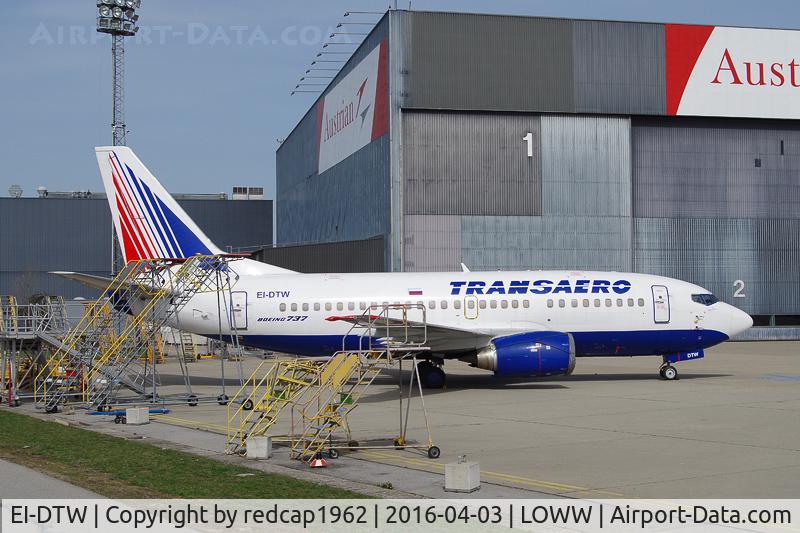 EI-DTW, 1999 Boeing 737-5Y0 C/N 25188, stored in VIE since Oct. 2015