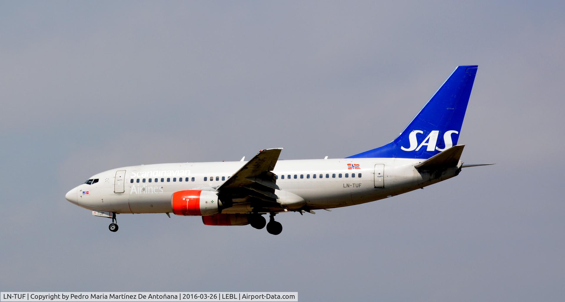 LN-TUF, 1999 Boeing 737-705 C/N 28222, El Prat -  Barcelona  -  España