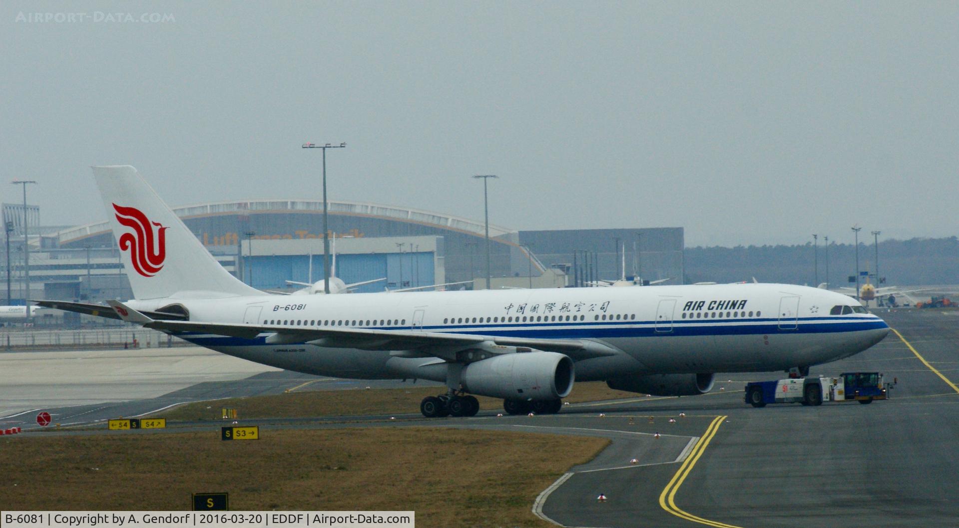 B-6081, 2007 Airbus A330-243 C/N 839, Air China, seen here under tow to terminal 2 at Frankfurt Rhein/Main(EDDF)