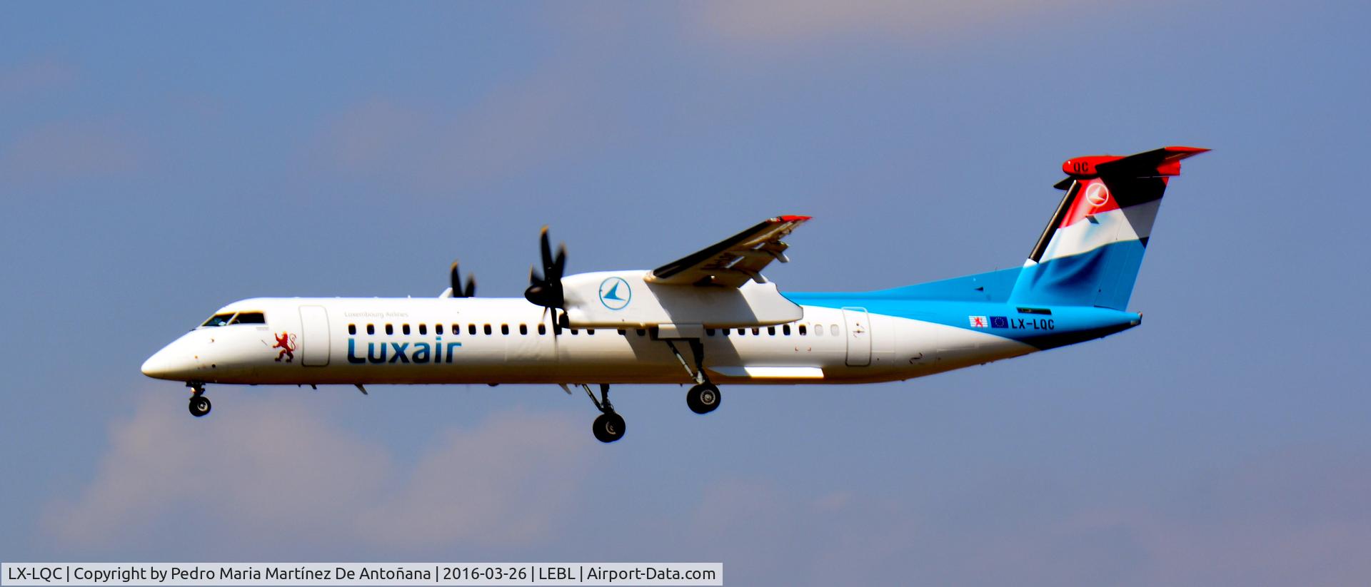 LX-LQC, 2015 De Havilland Canada DHC-8-400Q Dash 8 C/N 4513, El Prat -  Barcelona  -  España