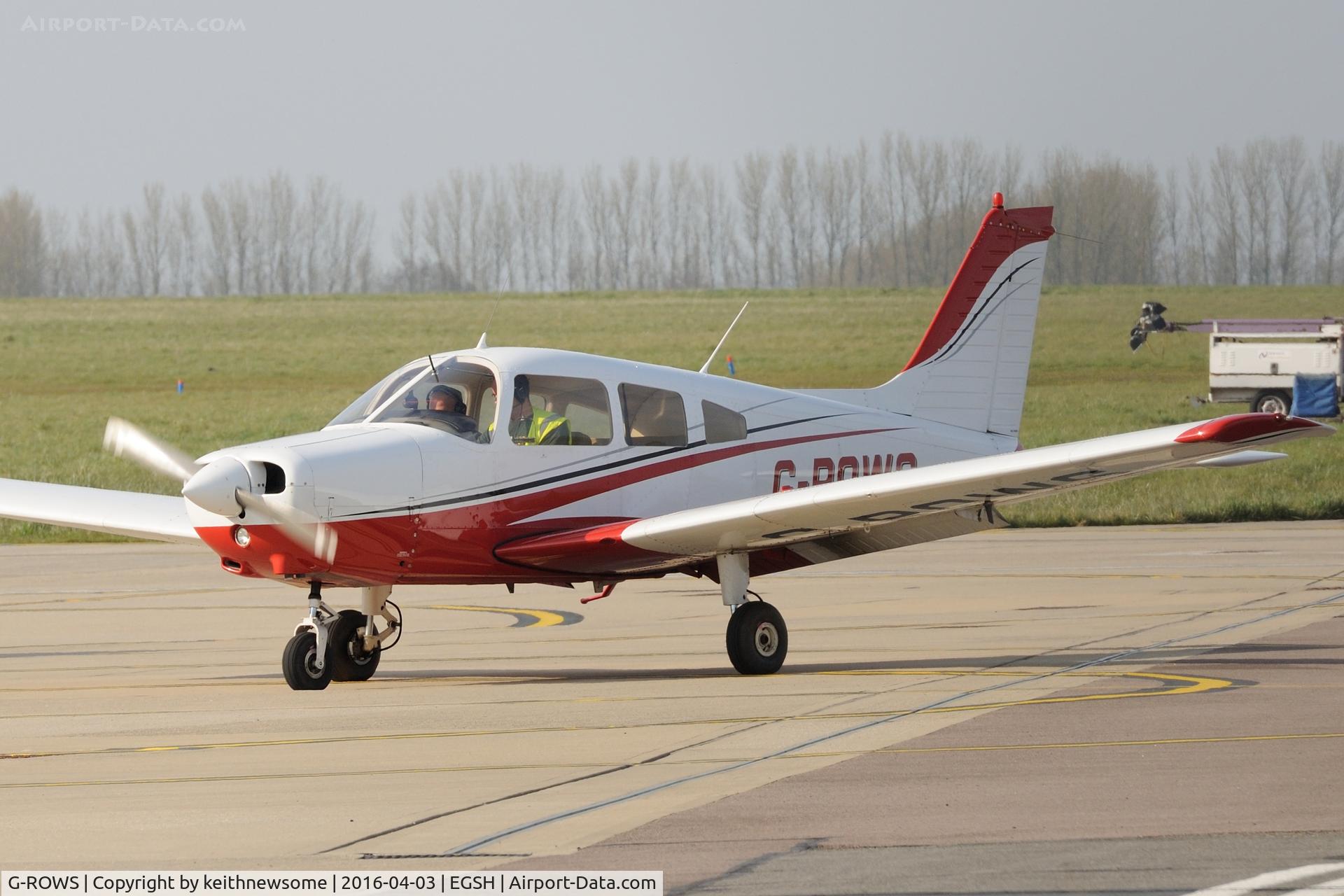 G-ROWS, 1976 Piper PA-28-151 Cherokee Warrior C/N 28-7715296, Return visitor.