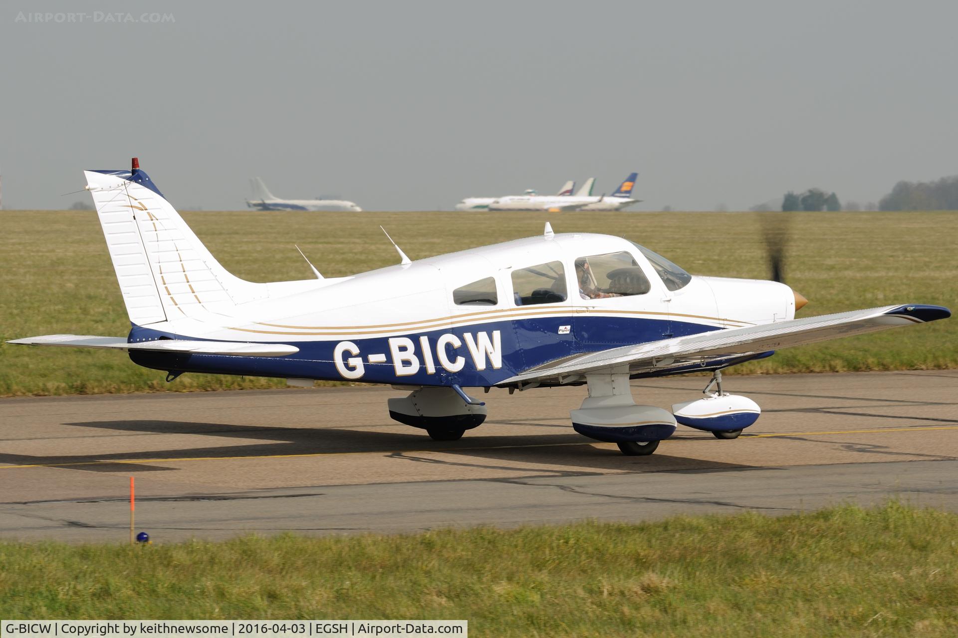 G-BICW, 1979 Piper PA-28-161 Cherokee Warrior II C/N 28-7916309, Nice Visitor.