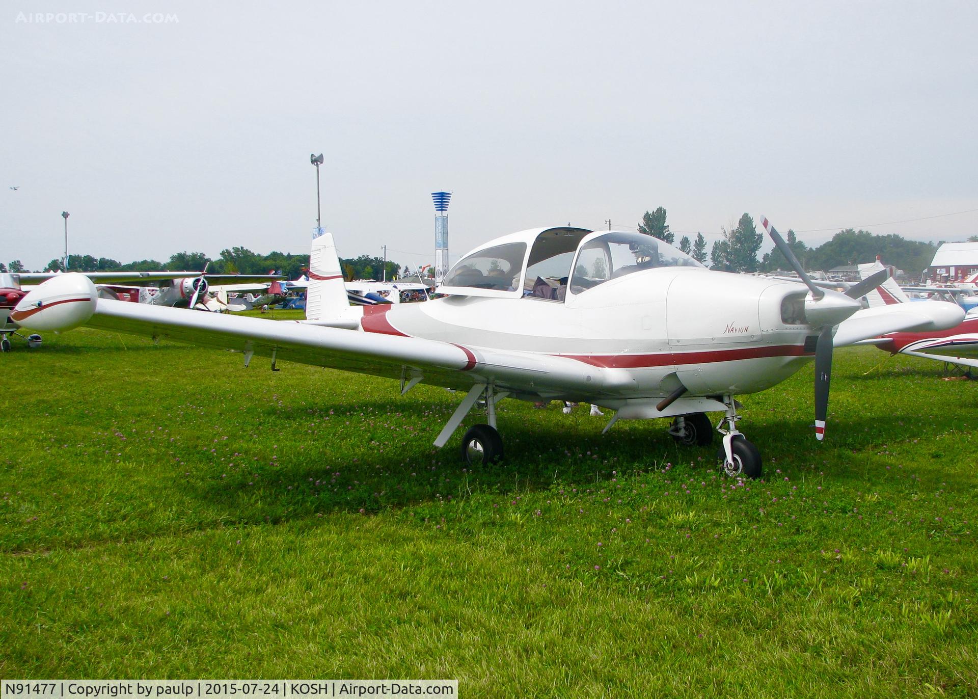 N91477, 1946 North American Navion C/N NAV-4-113, At AirVenture.