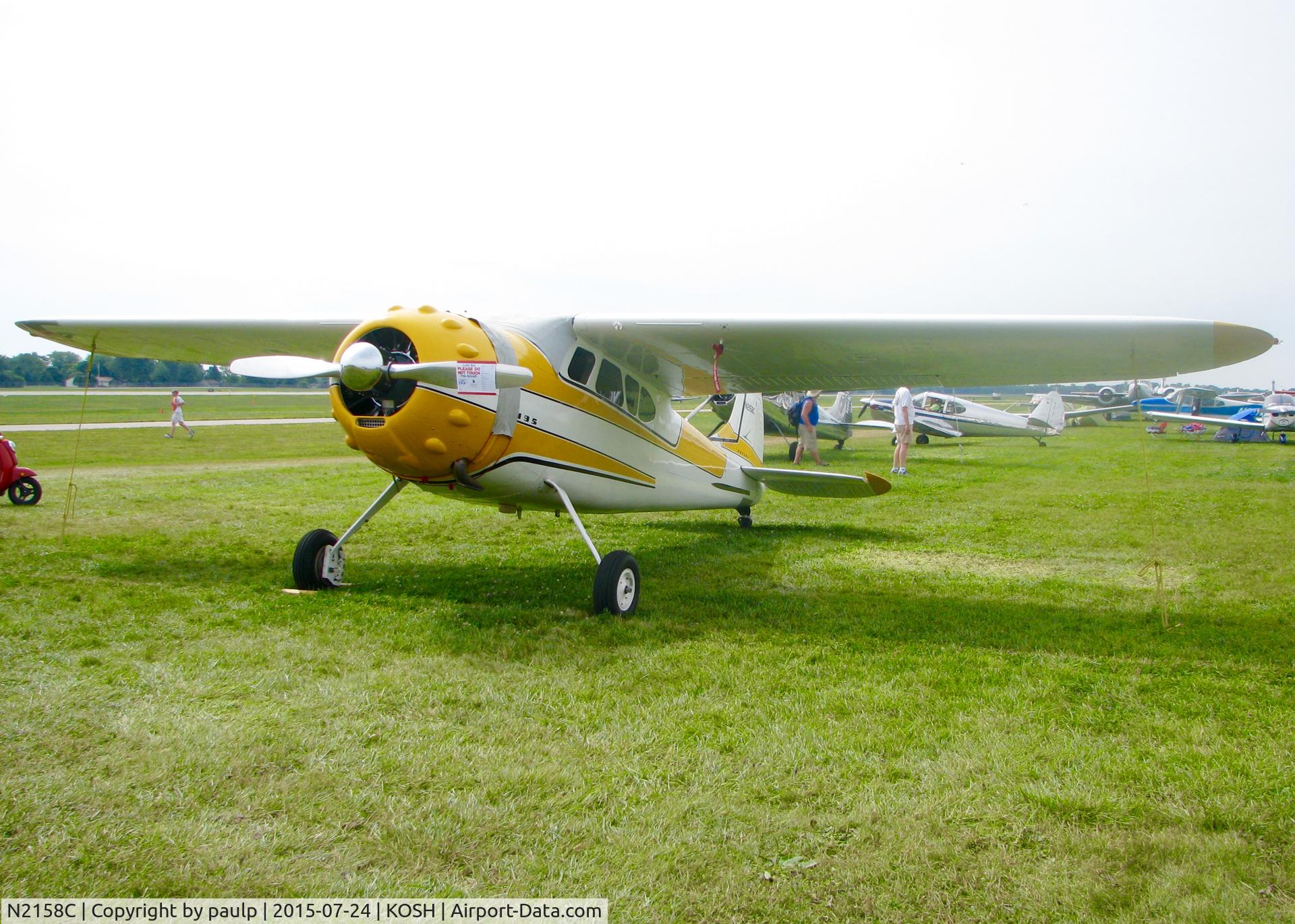 N2158C, 1954 Cessna 195B Businessliner C/N 16143, At AirVenture.