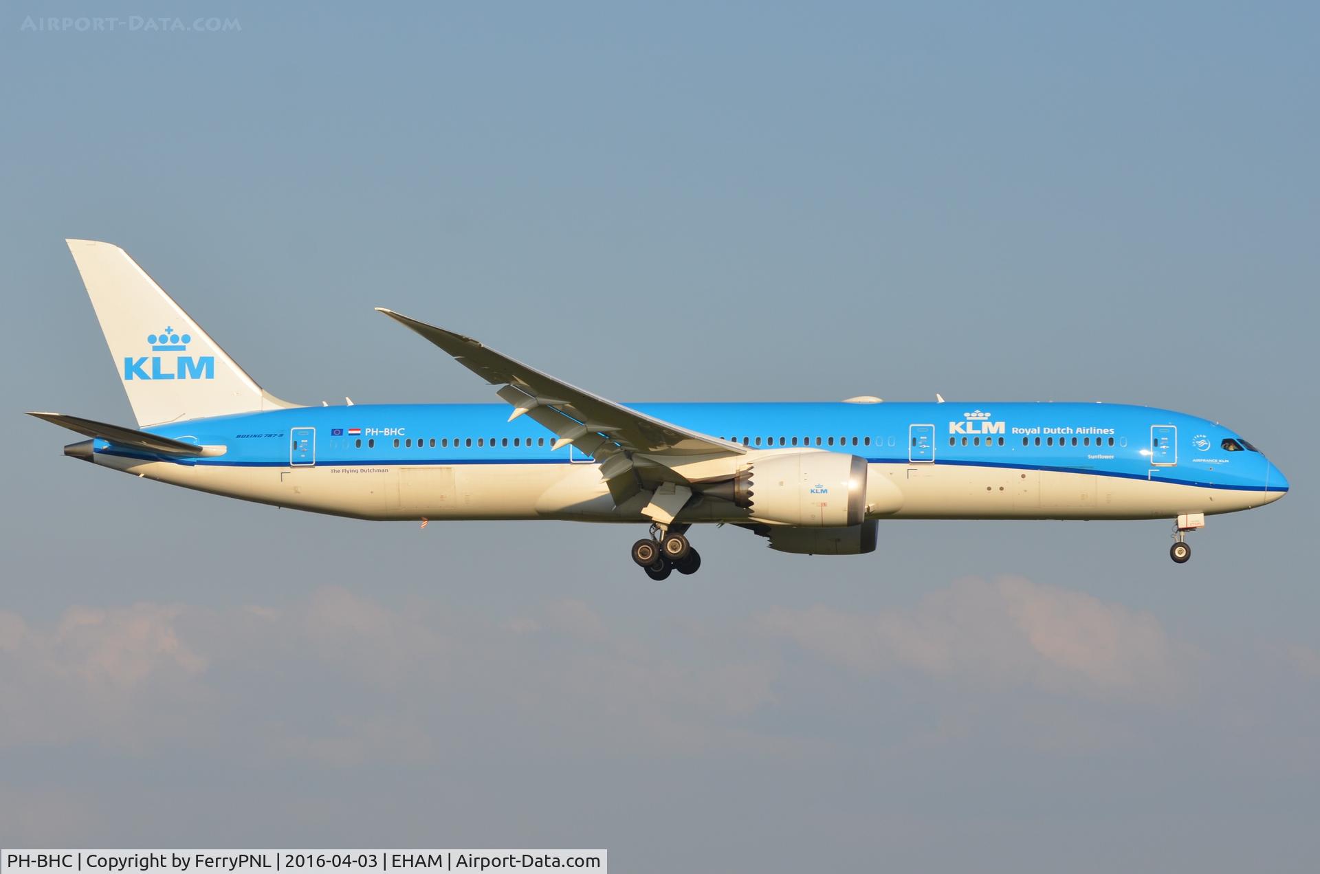 PH-BHC, 2015 Boeing 787-9 Dreamliner C/N 38760, KLM B789 arriving in AMS