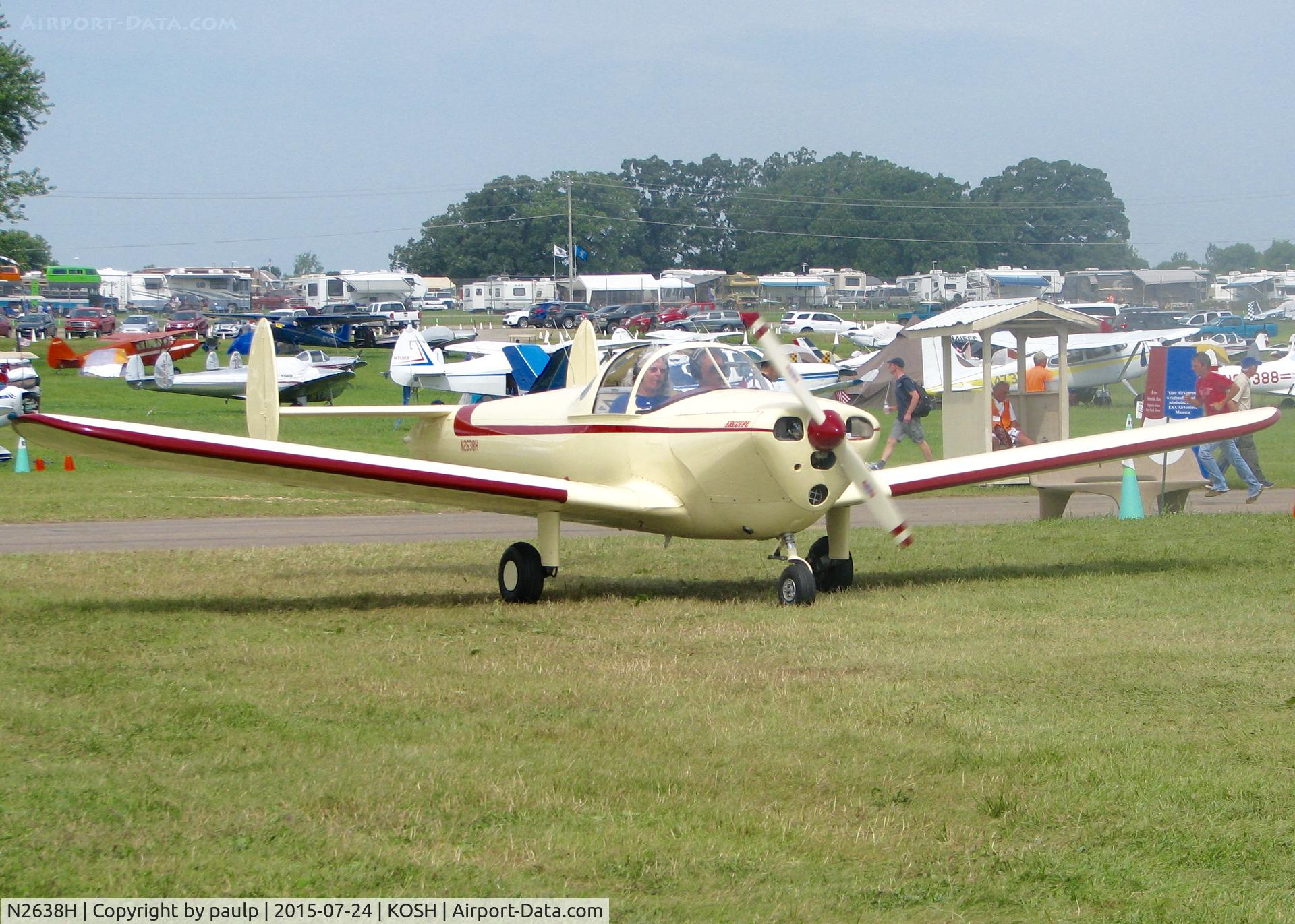 N2638H, 1946 Erco 415C Ercoupe C/N 3263, At AirVenture.