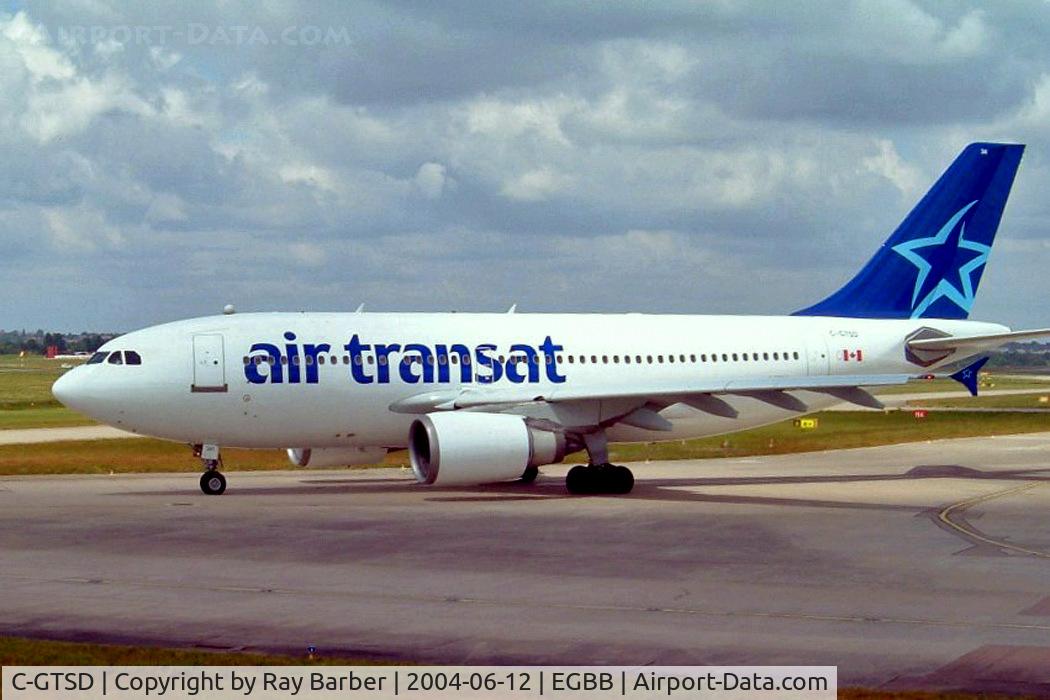 C-GTSD, 1990 Airbus A310-304 C/N 547, Airbus A310-304 [547] (Air Transat) Birmingham International~G 12/06/2004