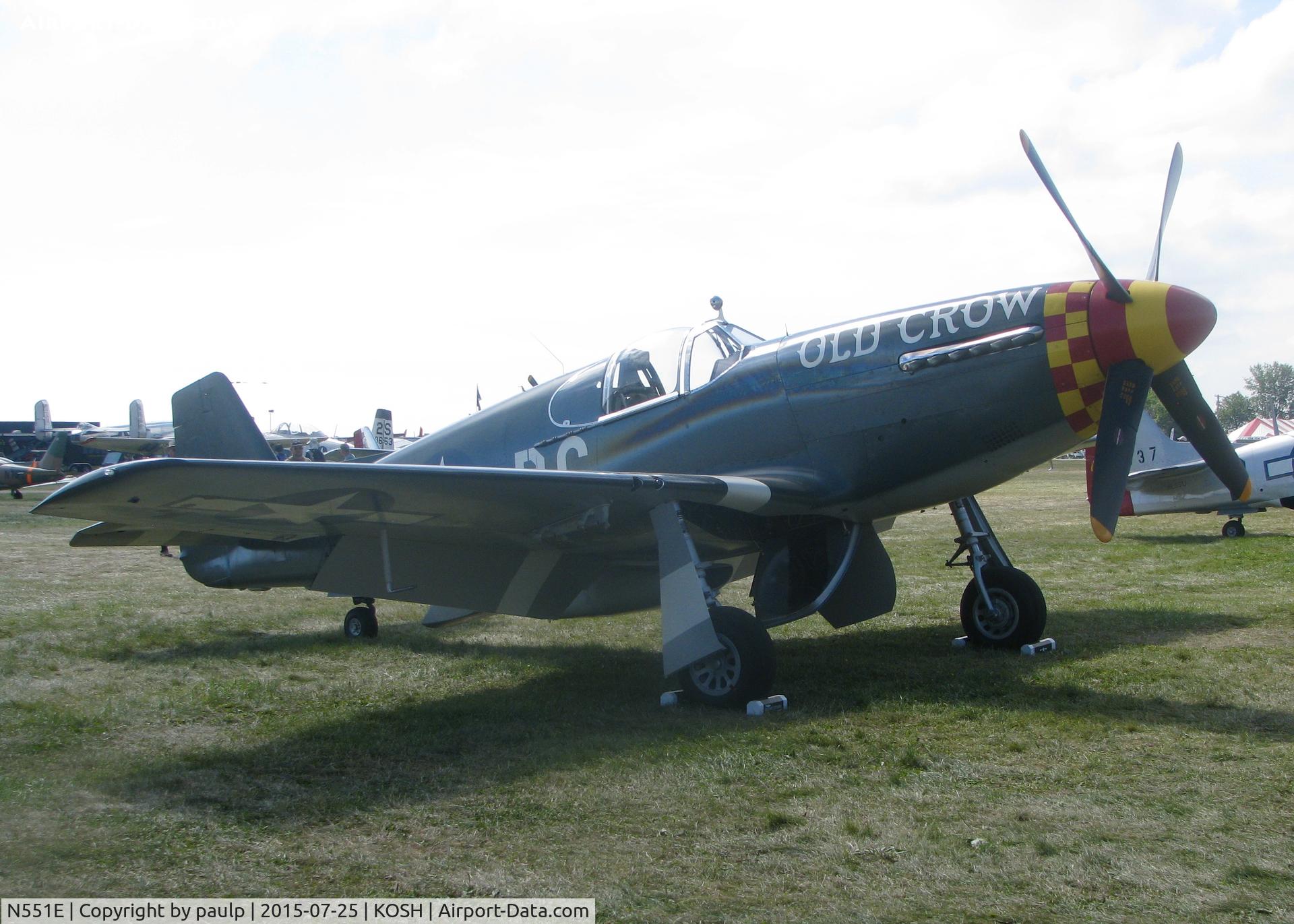 N551E, 1943 North American P-51B-1NA Mustang C/N 102-24700, At AirVenture.