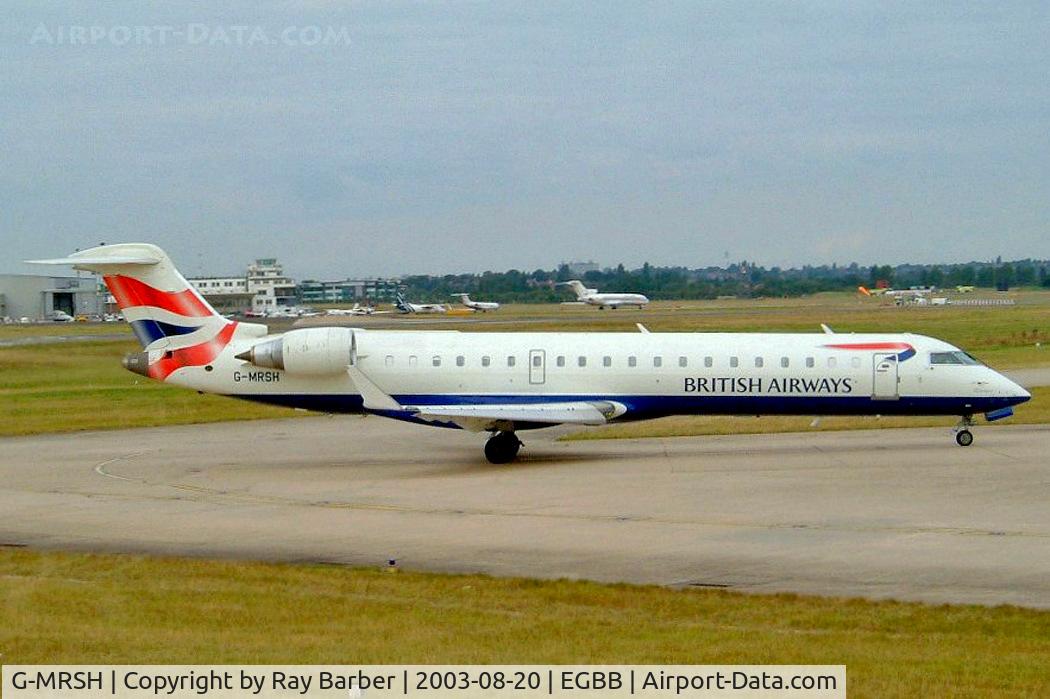 G-MRSH, 2002 Canadair CRJ-701ER (CL-600-2C10) Regional Jet C/N 10048, Canadair CRJ-700 [10048] (Maersk Air UK/British Airways) Birmingham International~G 27/09/2005