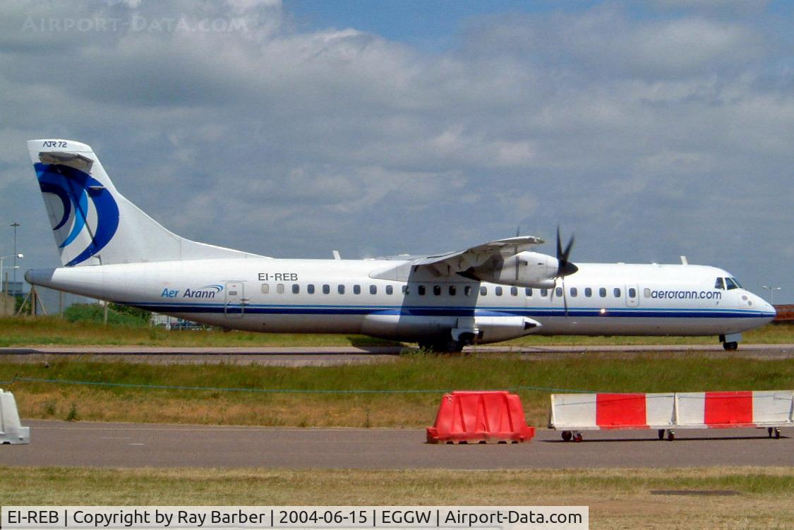 EI-REB, 1996 ATR 72-202 C/N 470, Aerospatiale ATR-72-202 [470] (Aer Arann) Luton~G 15/06/2004