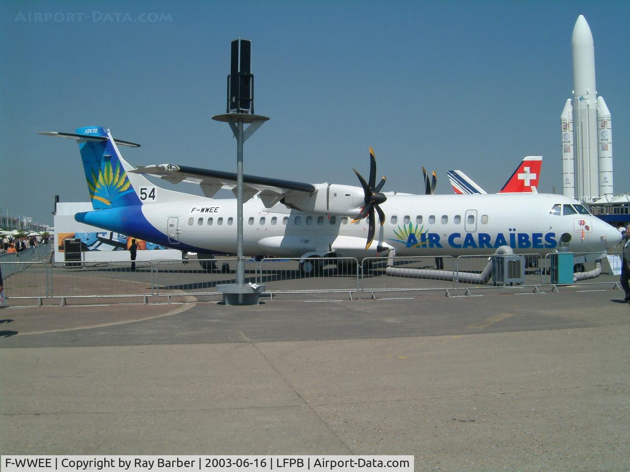 F-WWEE, 2003 ATR 72-212A C/N 682, Aerospatiale ATR-72-212A [682] (Aerospatiale/Air Caraibes) Paris Le Bourget~F 16/06/2003