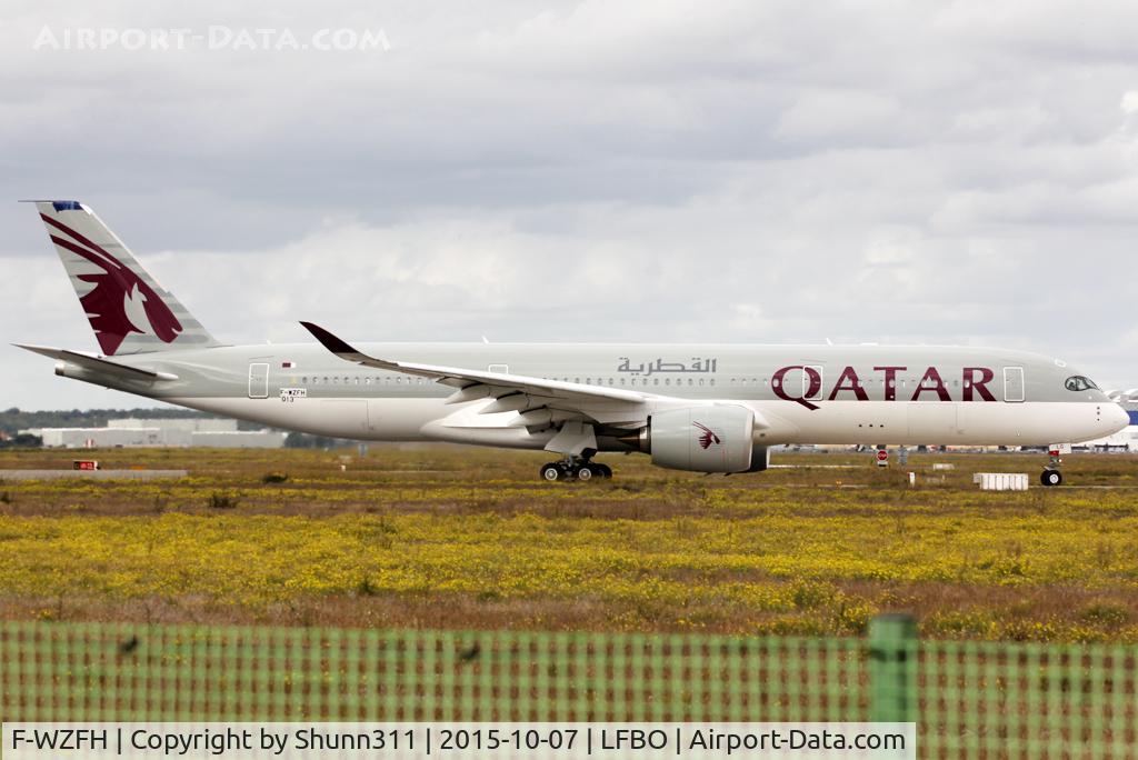 F-WZFH, 2015 Airbus A350-941 C/N 013, C/n 0013 - To be A7-ALG