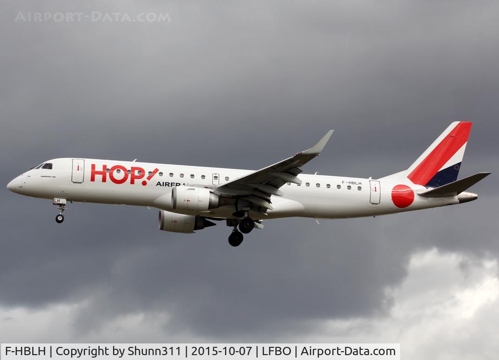 F-HBLH, 2009 Embraer 190LR (ERJ-190-100LR) C/N 19000266, Landing rwy 32L