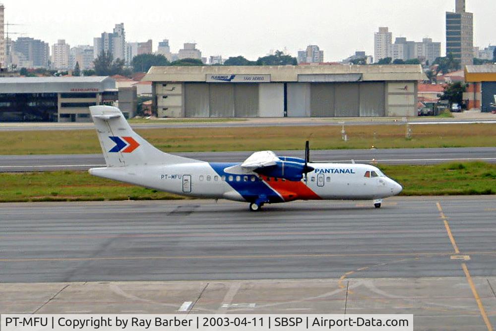 PT-MFU, 1987 ATR 42-300 C/N 070, Aerospatiale ATR-42-312 [070] (Pantanal) Sao Paulo Congonhas~PP 11/04/2003