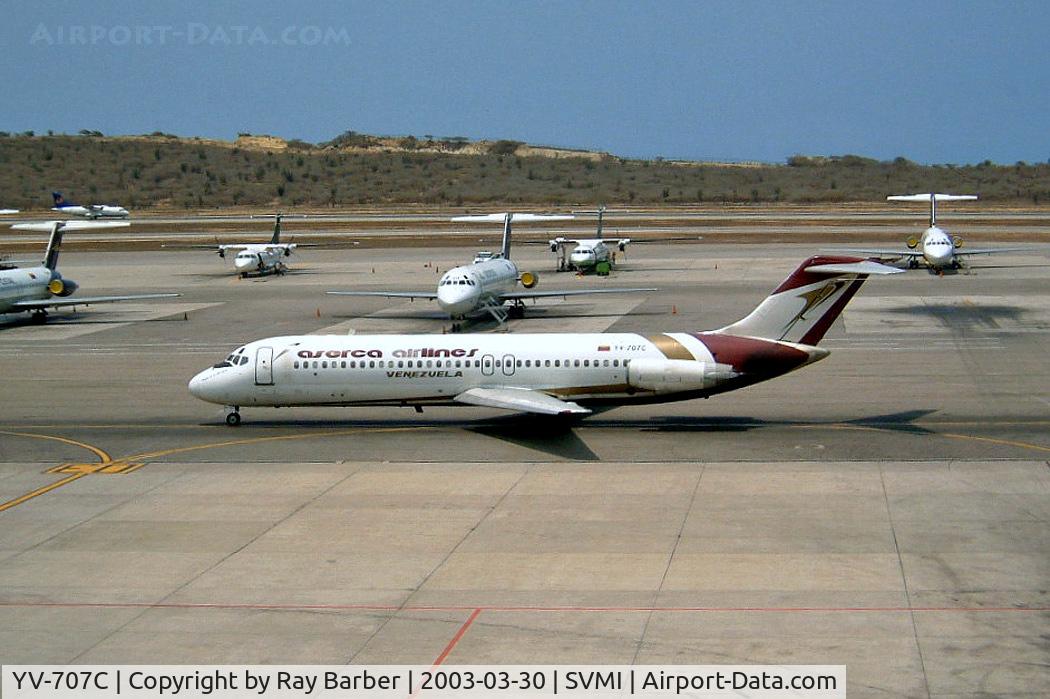 YV-707C, 1968 Douglas DC-9-31 C/N 47272, McDonnell Douglas DC-9-31 [47272] (Aserca Airlines) Caracas-Simon Bolivar International~YV 30/03/2003