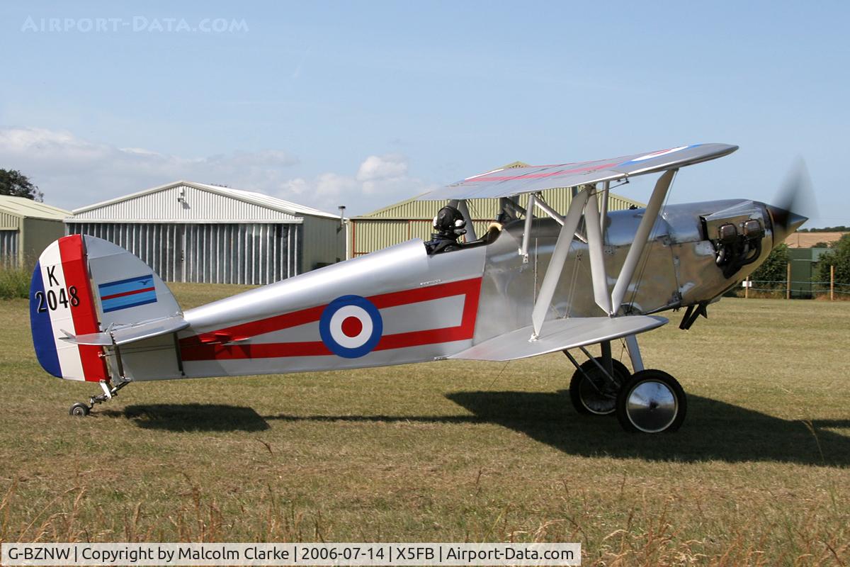 G-BZNW, 2003 Isaacs Fury II C/N PFA 011-13402, Isaacs Fury II at Fishburn Airfield, July 2006.
