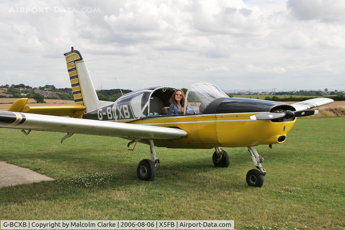 G-BCXB, 1974 Socata Rallye 100ST Galopin C/N 2546, Morane-Saulnier Rallye 100ST at Fishburn Airfield, August 2006.
