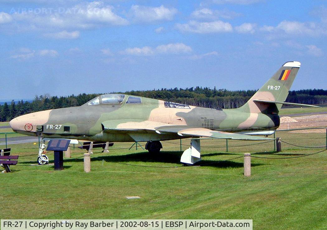 FR-27, 1955 Republic RF-84F Thunderflash C/N Not found (51-1922), Republic RF-84F Thunderflash [51-9122] (Ex Belgian Air Force) Spa-La Sauvenière~OO 15/08/2002