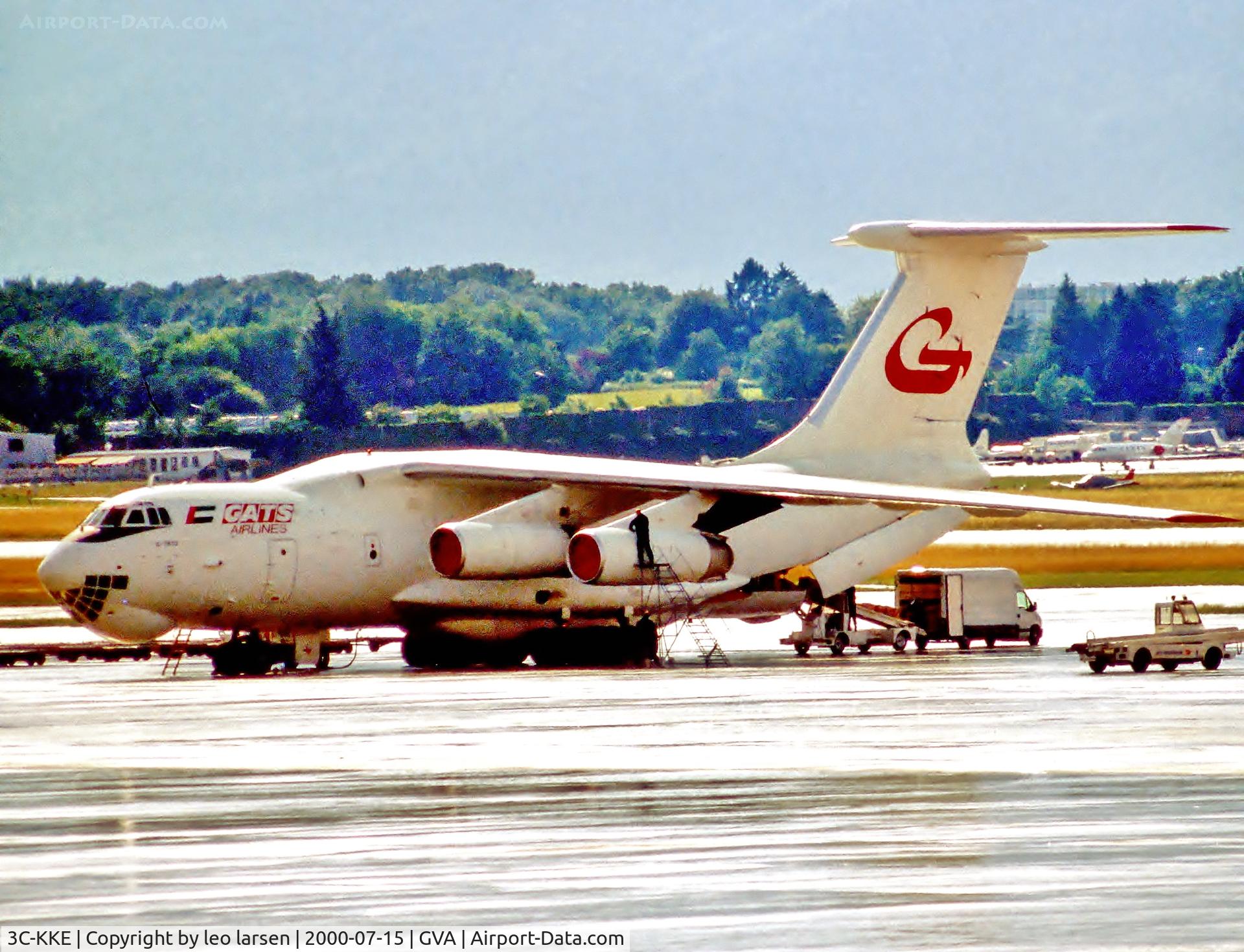 3C-KKE, 1992 Ilyushin Il-76TD C/N 1023411368, Geneva 15.7.00