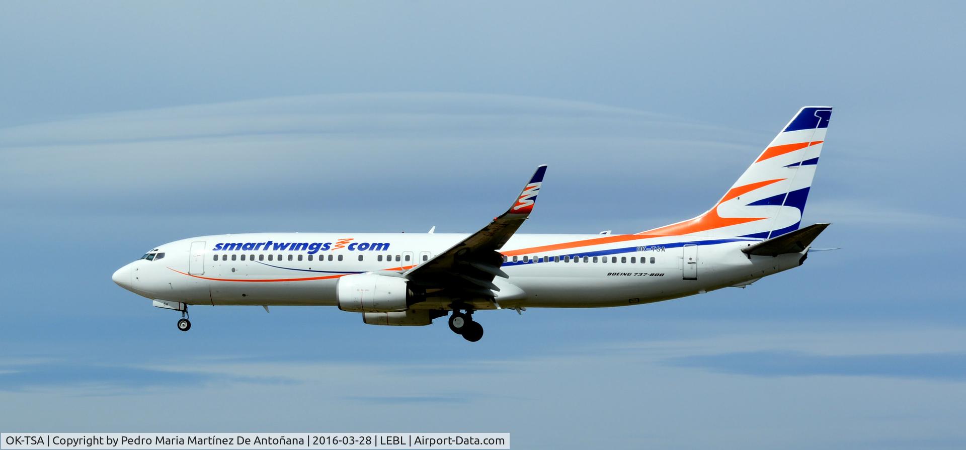 OK-TSA, 2001 Boeing 737-8S3 C/N 29250/792, El Prat -  Barcelona  -  España