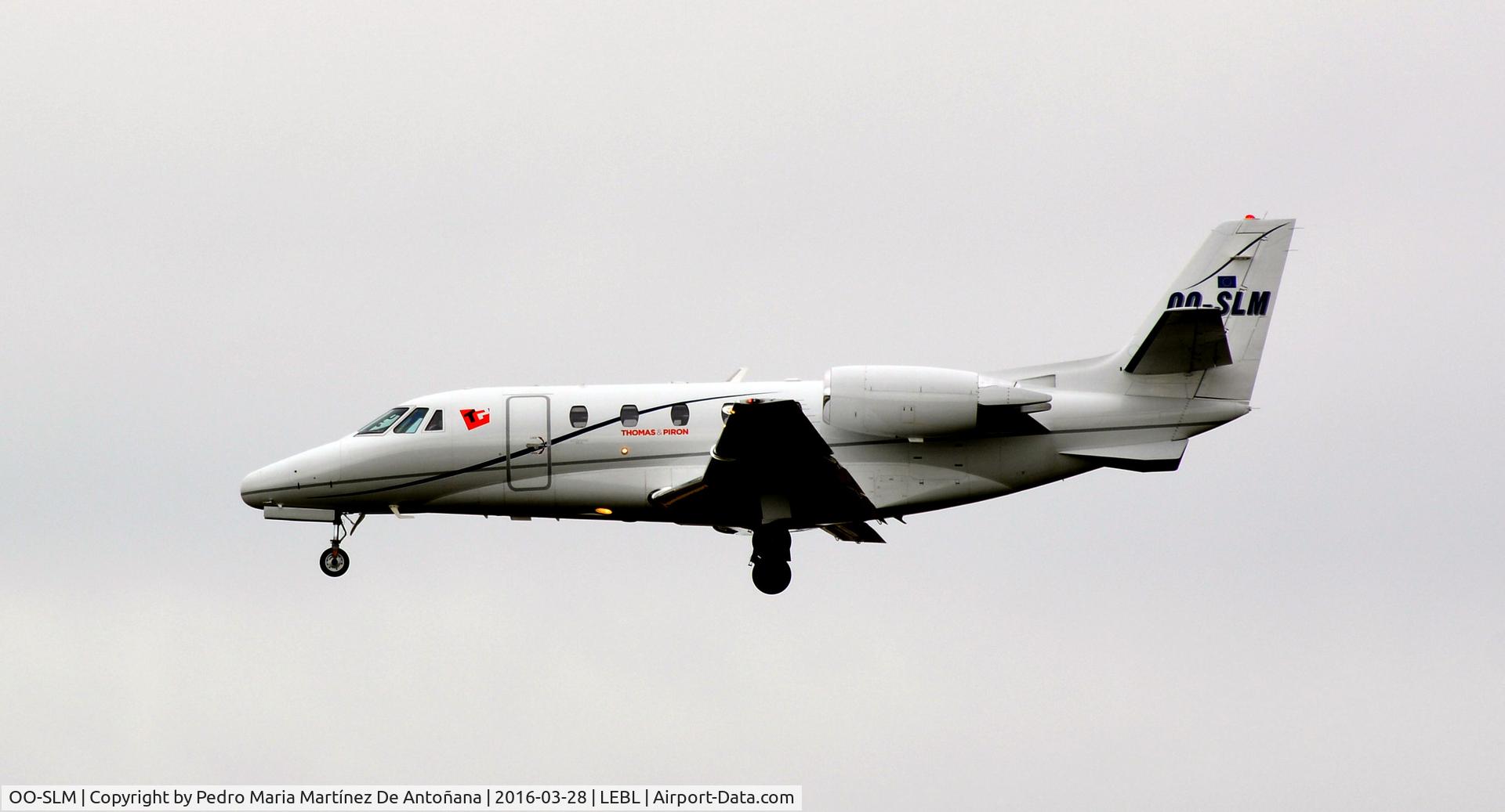 OO-SLM, 2008 Cessna 560XL Citation XLS C/N 560-5781, El Prat -  Barcelona  -  España